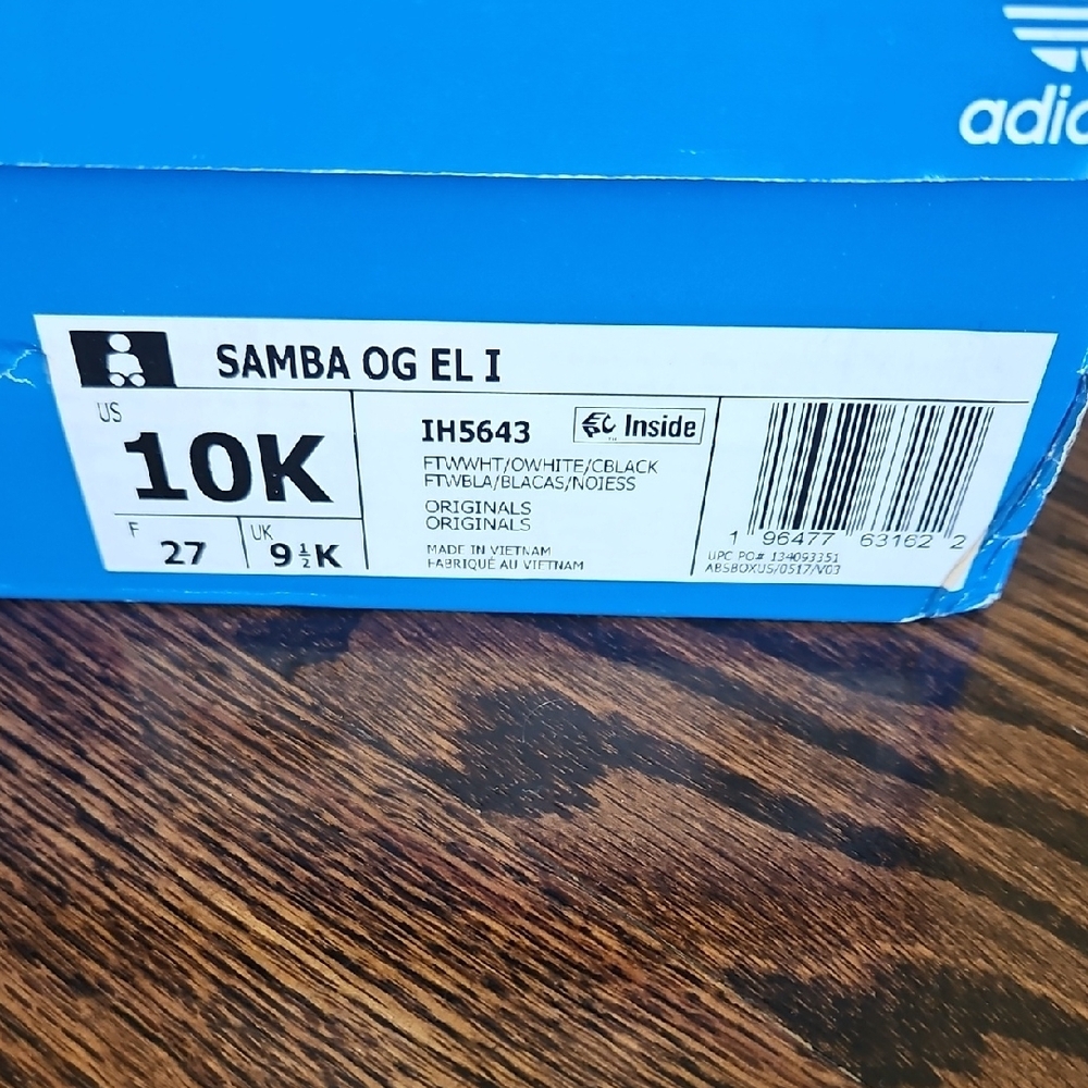 Adidas Samba White Black Sneakers - Picture 5 of 5